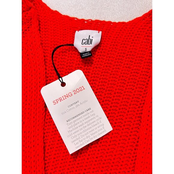 NWT CAbi 5837 Ruby Pullover The Visionary size Small Geranium - Picture 8 of 9